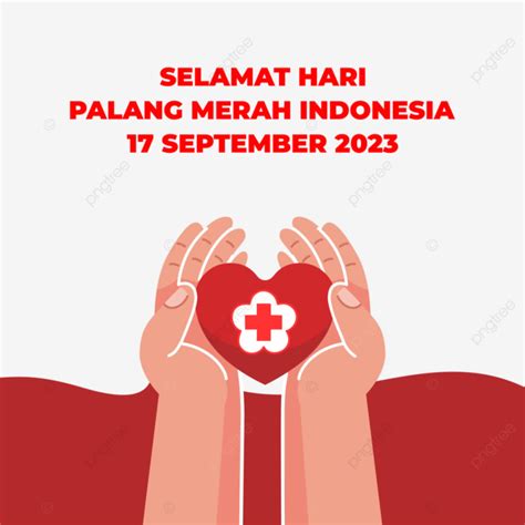 Happy Pmi 17 September 2023 Vector Pmi Indonesian Red Cross Happy