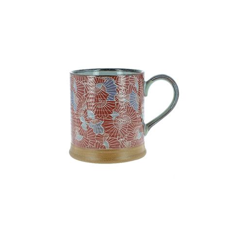 Mugs en céramique japonaise motifs éventails