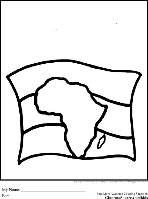 Africa Flag Coloring Page - Coloring Home