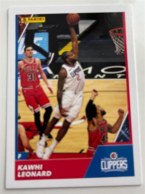 KAWHI LEONARD 2021 22 Panini NBA Sticker Card Collection Basketball