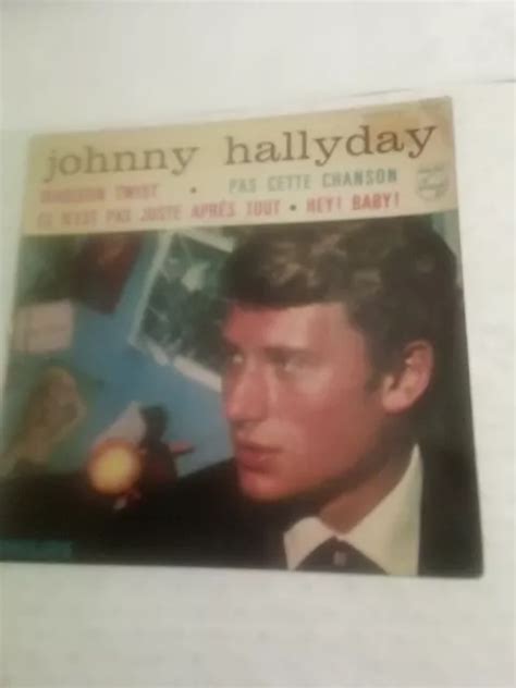 Disque Vinyle Tours Johnny Hallyday Madison Twist Pas Cette Chanson