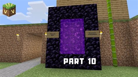 Minecraft Survival Entering The Nether Part Youtube