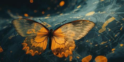 A Butterfly With Wings Spread Out Premium Ai Generated Image