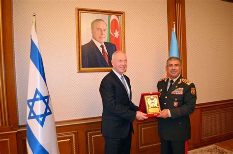 Azerbaijani Defense Minister Meets Israeli Counterpart PHOTOS