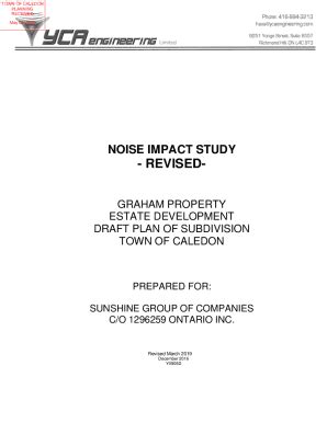 Fillable Online Noise Impact Study Revised Fax Email Print PdfFiller