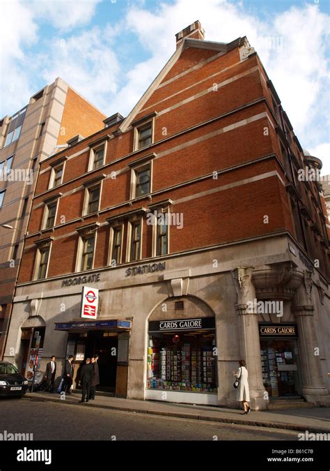 Moorgate Tube Station City of London England Stock Photo - Alamy