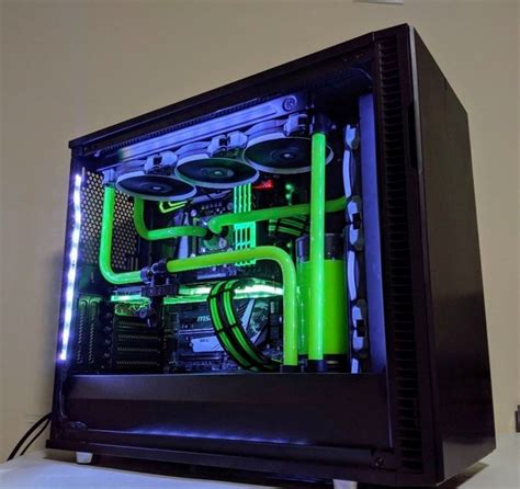 Custom Hardline Liquid Cooled Gaming PC - Micro Center Build