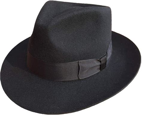 Chengwj Mens Fedora Hat Classic Mens Wool Felt Godfather Fedora Hat Gentleman Hat Amazon