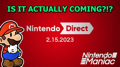 Next Nintendo Direct This February 2023 YouTube