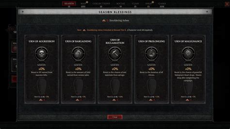 Diablo How To Unlock Season Blessings What They Do