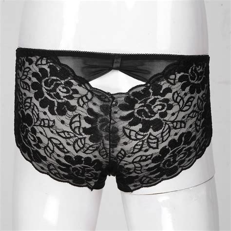 Mens Sissy Lingerie Lace Frilly Skirted Ruffled Crossdress Thongs Briefs Garters EBay