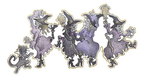 Dancing Witches By Spiralpathdesigns On DeviantArt Witch Moose Art Art