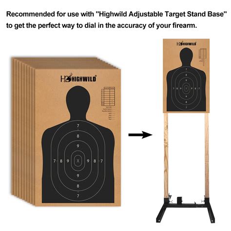 Highwild 18 X 30 Cardboard Targets For Shooting ISPC USPSA IDPA