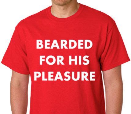 GAY SHIRT Bearded For His Pleasure Cherry Red T Shirt Bear Gay Shirts