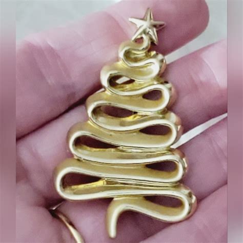 Danecraft Jewelry Vintage Danecraft Christmas Tree Brooch Pin S