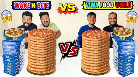 Viwa Food World S Record Broken Pizza Stack Challenge Wake N Bite