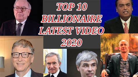 Top 10 Billionaire In World Latest Video Of 2020 By Swag Lok Youtube