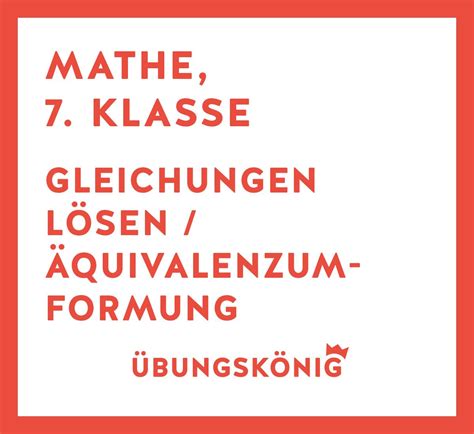 Kostenlose Arbeitsblätter und Lösungen für Mathe am Gymnasium 7