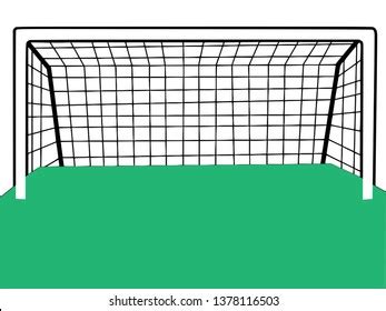 Goal Post Football Vector Stock Vector (Royalty Free) 1378116503 ...