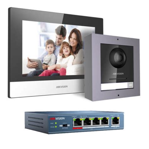 Hikvision Ip Video Intercom Kit For Villa House Ds Kis B Poe Switch