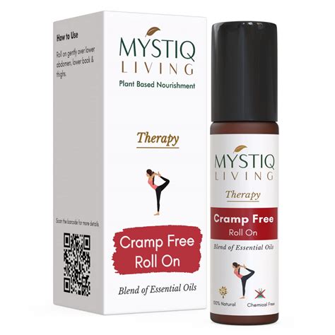 Mystiq Living Therapy Cramp Free Roll On Blend Of Pure Essential Oils