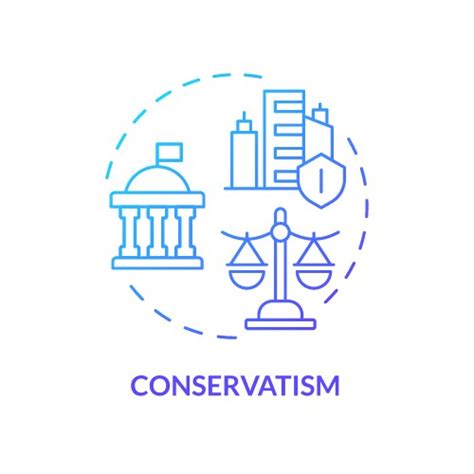 Liberalism Ideology Blue Gradient Concept Icon Vector Image