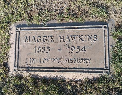 Margaret Elizabeth Maggie Thompson Hawkins 1885 1954 Monumento