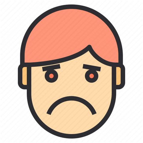 Avatar Emotion Face Profile Sadness Icon Download On Iconfinder