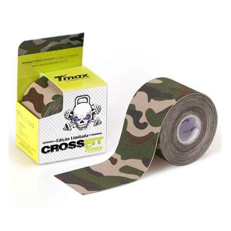 Fita Tape Bandagem Adesiva Funcional Profissional Camuflado Verde Tmax