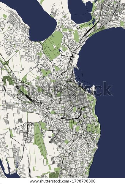 Vector Map City Odessa Odessa Oblast Stock Vector (Royalty Free ...