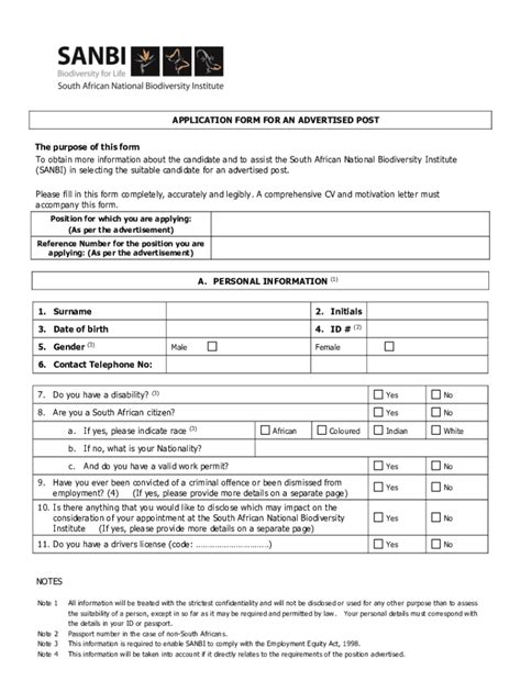 Fillable Online Sanbi Application Form Fill Online Printable