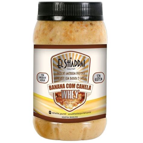 Pasta De Amendoim Banana Canela Whey Gr El Shaddai Submarino