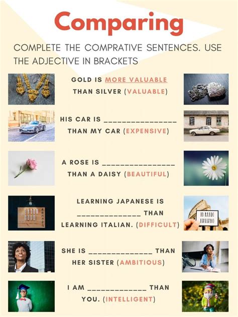 the complete guide to comparing and comparing different objects in an ...