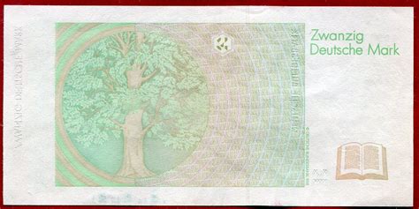 Western Germany FRG Bundesrepublik Deutschland 20 DM Banknote 1993