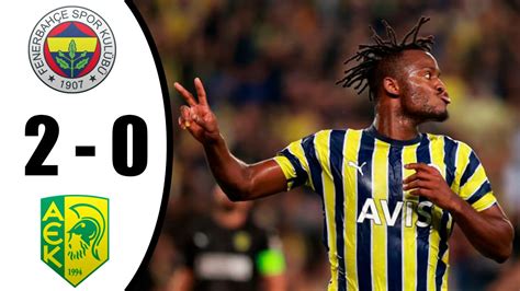 Fenerbahçe vs AEK Larnaca 2 0 Maç Özeti UEFA Avrupa Ligi 2022 2023