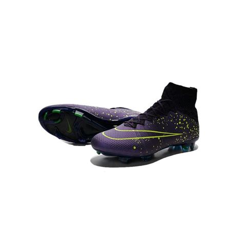 Nike Ronaldo Mercurial Superfly 4 FG ACC Boots Purple Volt Black