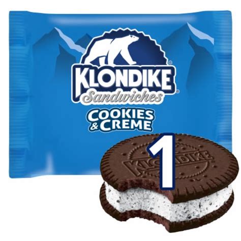 Klondike Cookies And Cream Frozen Dairy Dessert Sandwich 1 Ct Ralphs