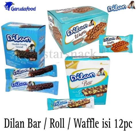 Jual Dilan Roll Bar In Waffle Cheese Keju Martabak Isi Pc Kotak