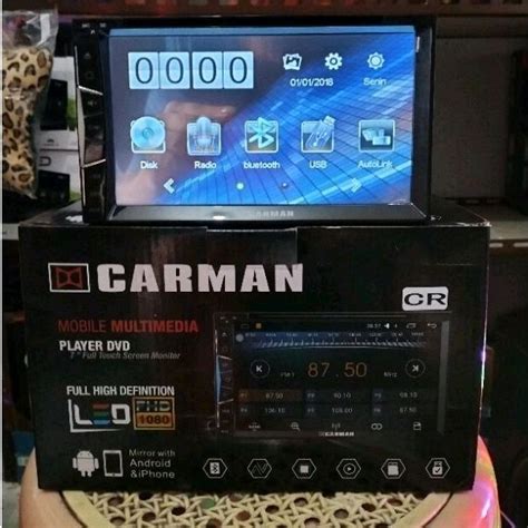 Jual Head Unit Double Din Mirrorlink Android Full HD Carman 7 Inci Bisa