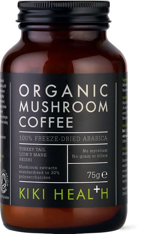 Kiki Health Organic Mushroom Extract Coffee Powder 75g Medino