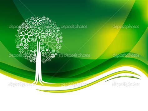 Green tree background Stock Vector by ©matju78 12493956