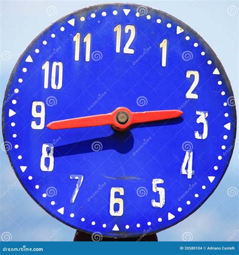 Blue clock stock photo. Image of pass, blue, time, passing - 20580104