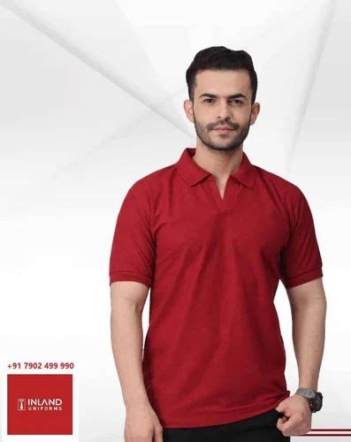 Polo Maroon T Shirt 007 Half Sleeves Plain At Best Price In Kozhikode Id 2851612784333