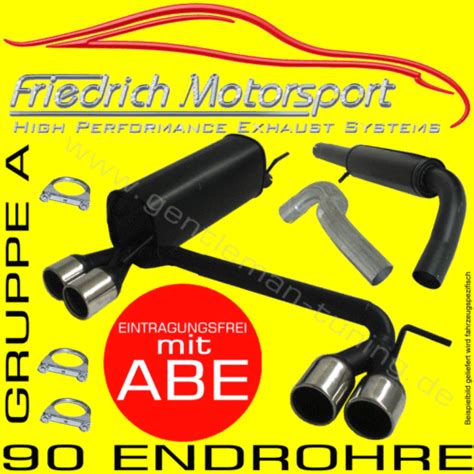 FRIEDRICH MOTORSPORT DUPLEX KOMPLETTANLAGE für Seat Toledo 1M 1 6 1 8 T