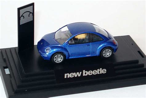 Vw New Beetle Technoblau Met Werbemodell Wiking Nbc In Der