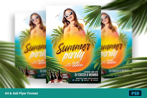 Beach Party Flyer Psd Free Download