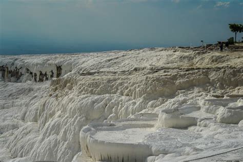 Pamukkale Travertine Pools and Terraces in Turkey Editorial Image ...