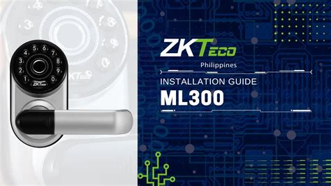 ML300 Installation Guide ZKTeco Smartlock YouTube