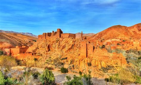 Traditionelle Kasbah Festung In Dades Tal In Den Hohen Atlas Bergen