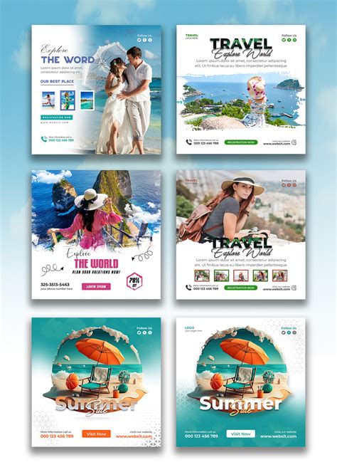 Travel Social Media Design on Behance
